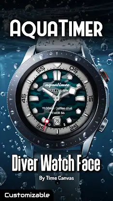 AquaTimer - Diver Watch Face screenshot 1