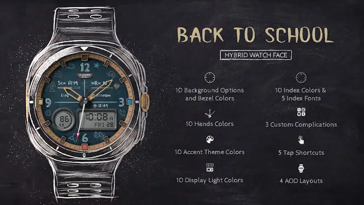 Back To School Watch Face screenshot 3