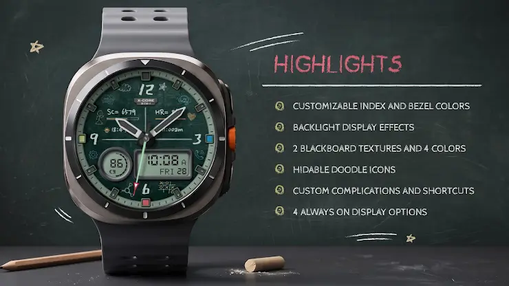 Back To School Watch Face screenshot 2