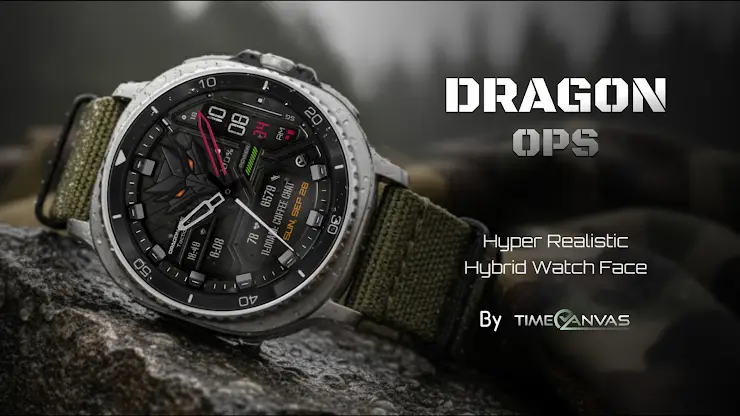 Dragon Ops : Hybrid Watch Face screenshot 1