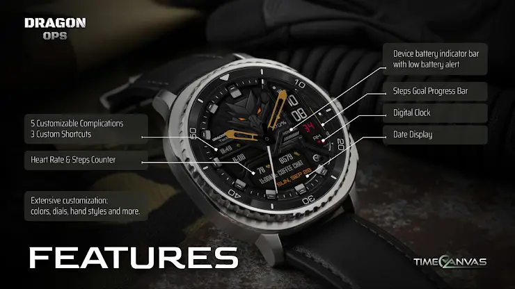 Dragon Ops : Hybrid Watch Face screenshot 2