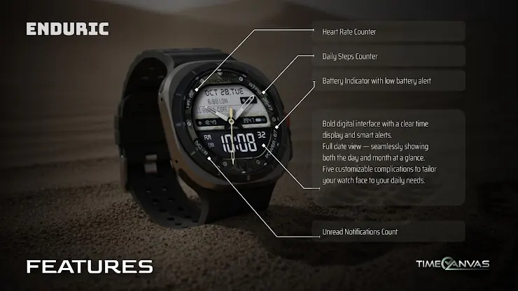 Enduric : Hybrid Watch Face screenshot 2