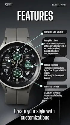 FiberChron : Hybrid Watch Face screenshot 2