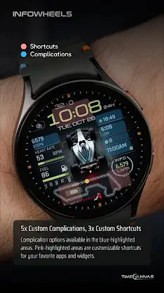 Info Wheels Digital Watch Face screenshot 7