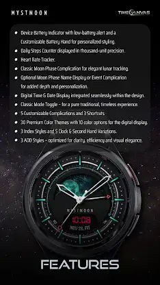 Mystmoon : Luxury Watch Face screenshot 4