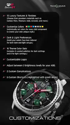 StratosGT Racing Watch Face screenshot 4