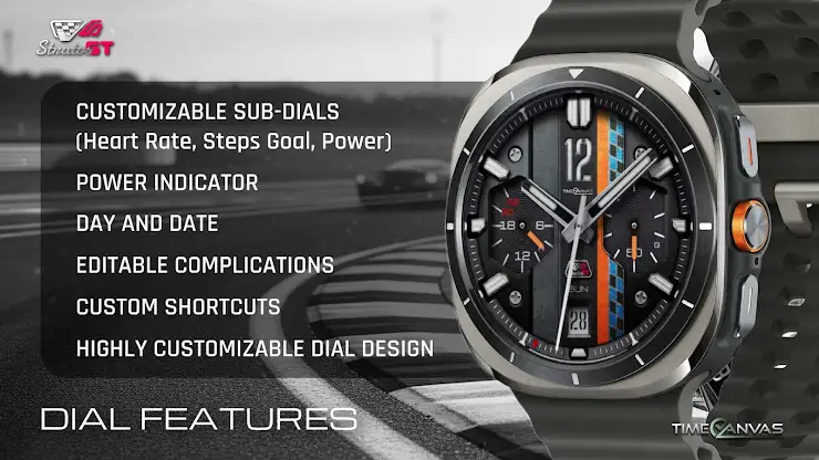 StratosGT Racing Watch Face screenshot 2