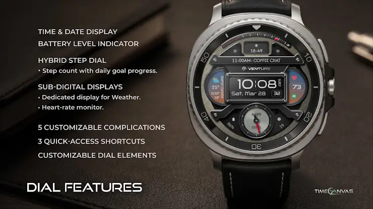 Venture Digital Watch Face screenshot 2