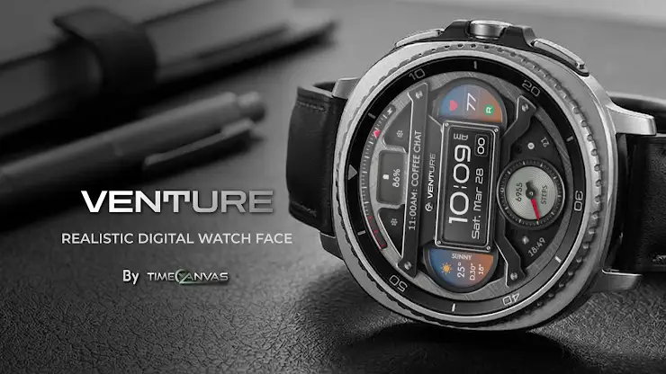 Venture Digital Watch Face screenshot 1