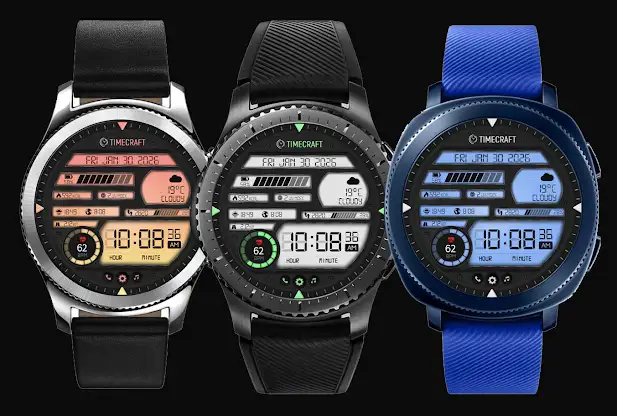 DIGI Gridlock WS8 Watch Face screenshot 1