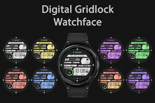 DIGI Gridlock WS8 Watch Face screenshot 7