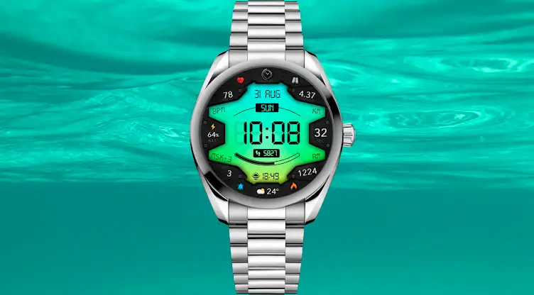 Digital Sunburst WS3 WatchFace screenshot 2