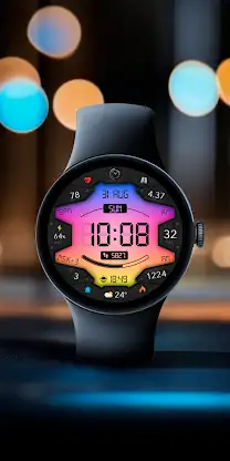 Digital Sunburst WS3 WatchFace screenshot 5
