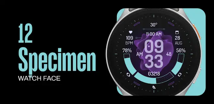 TKS 12 Specimen Watch Face — Android app banner