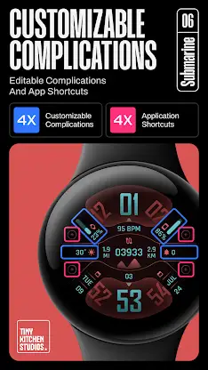 TKS 06 Submarine Watch Face screenshot 5