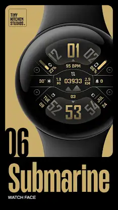 TKS 06 Submarine Watch Face screenshot 1