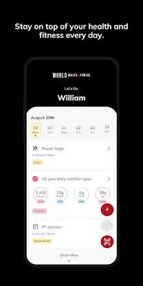 World Health and Fitness Inc screenshot 2