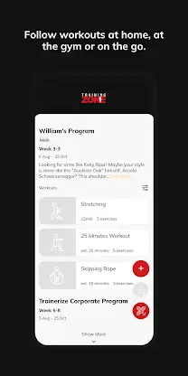 Training Zone App screenshot 3