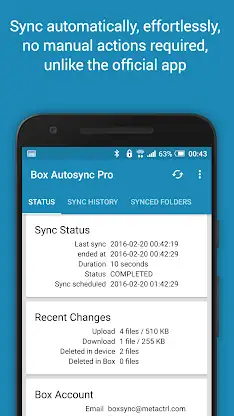 Autosync for Box - BoxSync screenshot 2