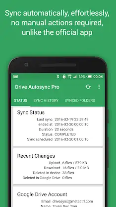 Autosync for Google Drive screenshot 2