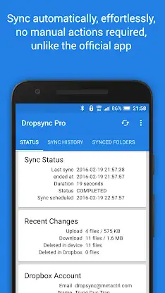 Dropsync: Autosync for Dropbox screenshot 2