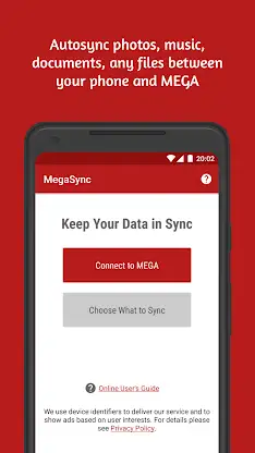 Autosync for MEGA - MegaSync screenshot 1
