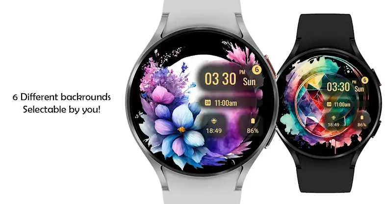 Abstract Paint Watch Face screenshot 4