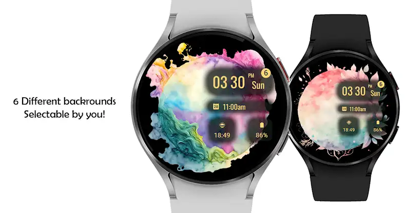 Abstract Paint Watch Face screenshot 3