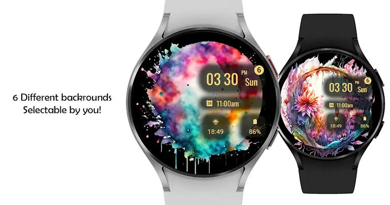 Abstract Paint Watch Face screenshot 5