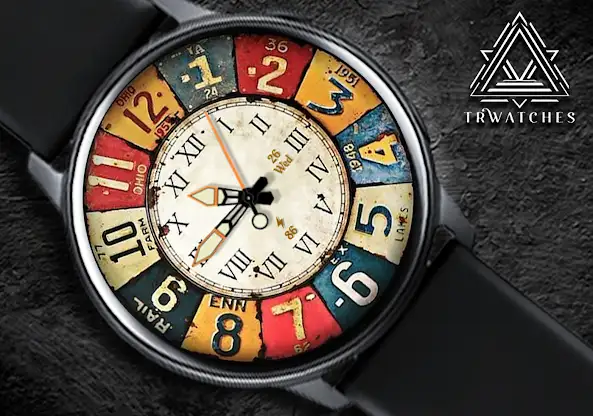 American Old Plate Watch Face screenshot 3