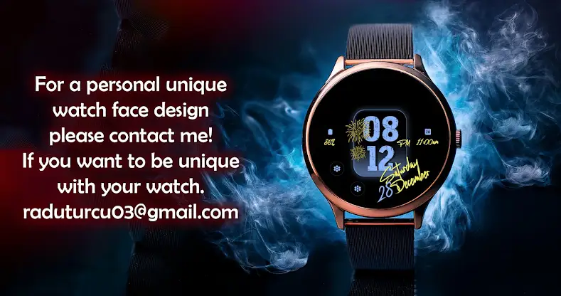 Animated Fireworks Watch Face screenshot 6
