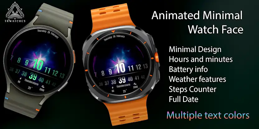 Animated Minimal Watch Face screenshot 3