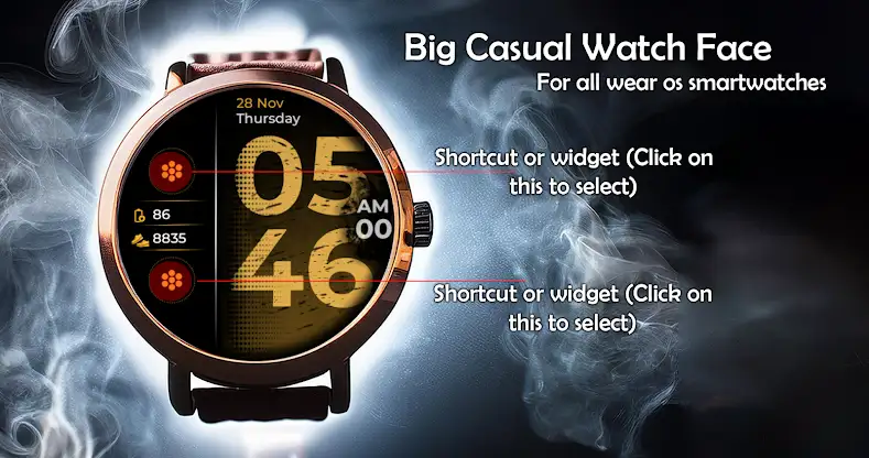 Big Casual Watch Face screenshot 1