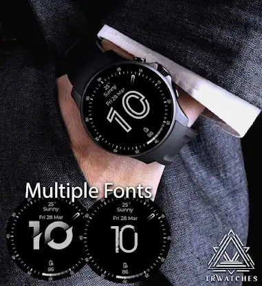Big Minimal Watch Face screenshot 2
