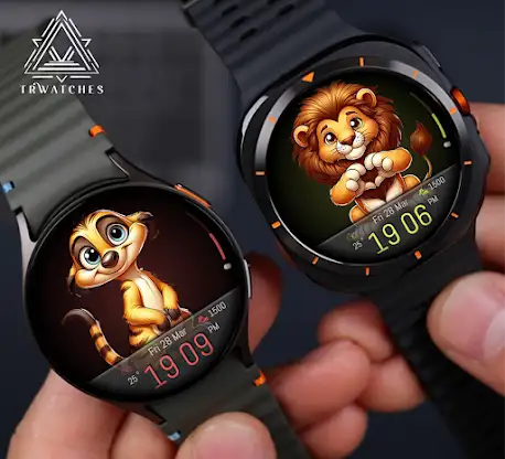 Cartoon Animals Watch Face screenshot 2