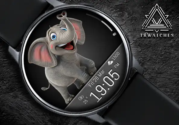 Cartoon Animals Watch Face screenshot 6