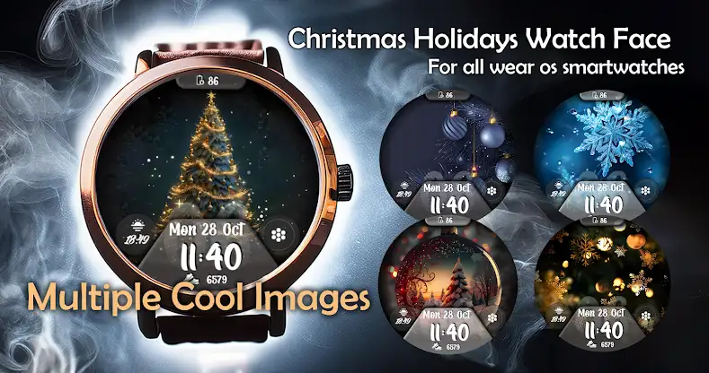 Christmas Holidays Watch Face screenshot 1