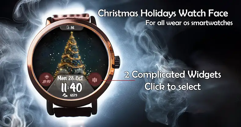 Christmas Holidays Watch Face screenshot 2