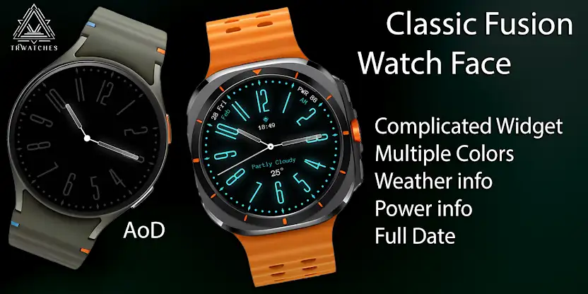 Classic Fusion Watch Face screenshot 1