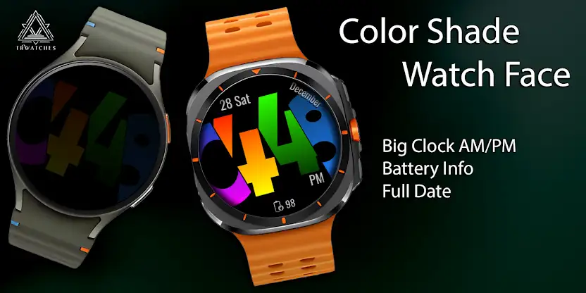 Color Shade Watch Face screenshot 1