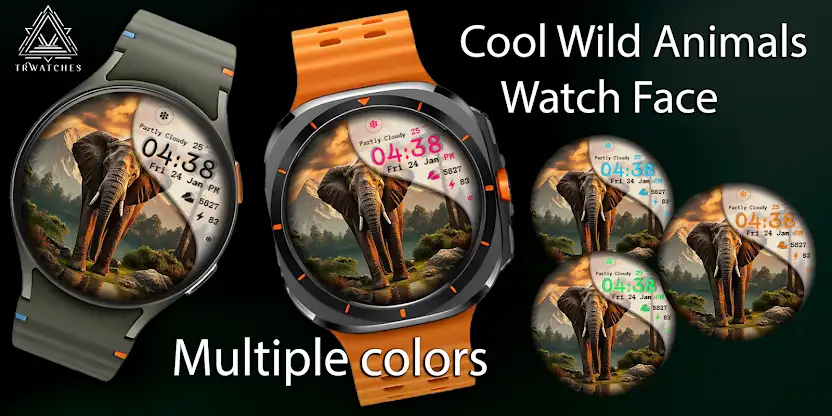 Cool Wild Animals Watch Face screenshot 6