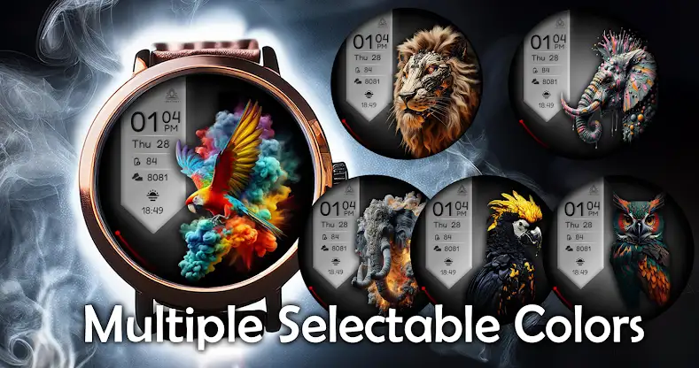 Crazy Animals Watch Face screenshot 2