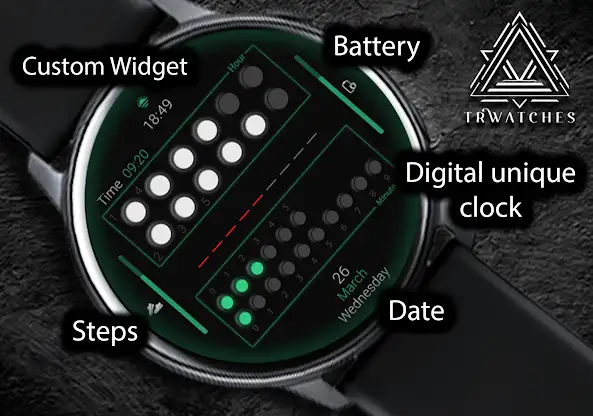 Digital Dot Watch Face screenshot 3