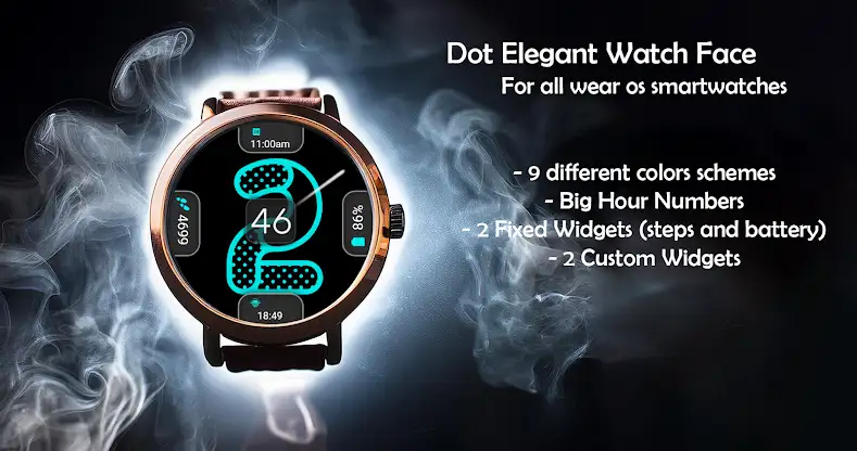 Dot Elegant Watch Face screenshot 1