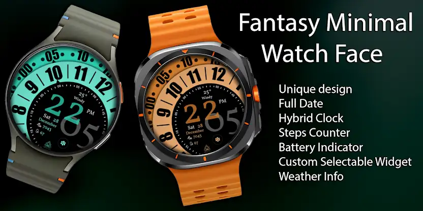 Fantasy Minimal Watch Face screenshot 1