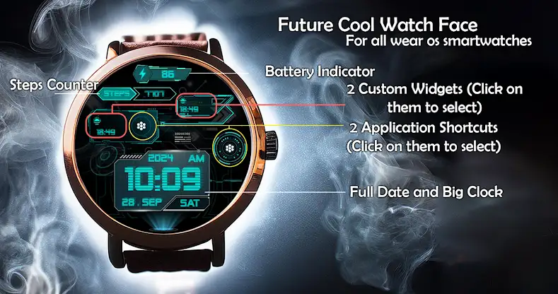 Future Cool Watch Face screenshot 1