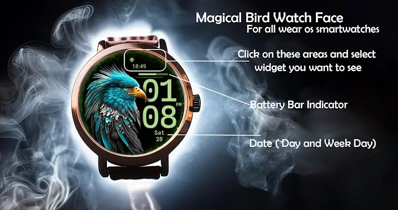 Magical Bird Watch Face screenshot 1