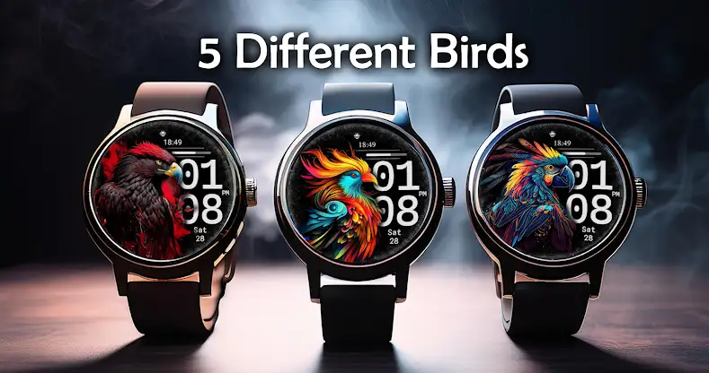 Magical Bird Watch Face screenshot 4