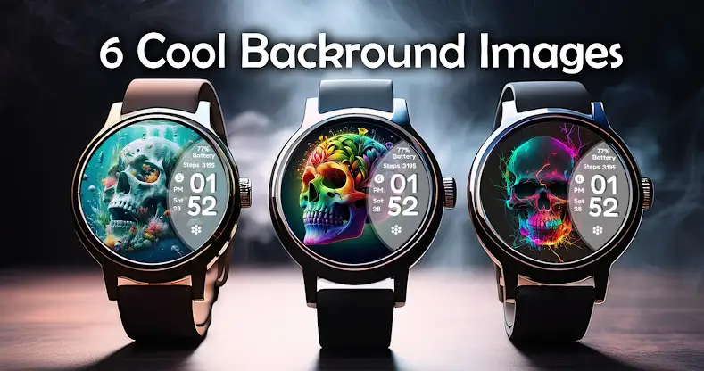 Magic Skull Watch Face screenshot 3