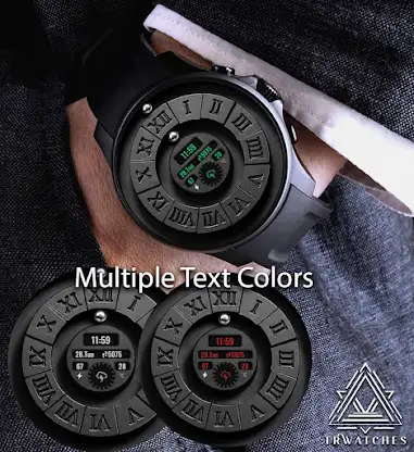 Magnetic Black Watch Face screenshot 3